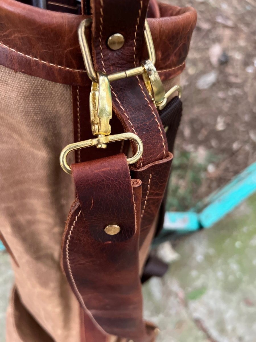 Leather Golf Bag - 99percenthandmade