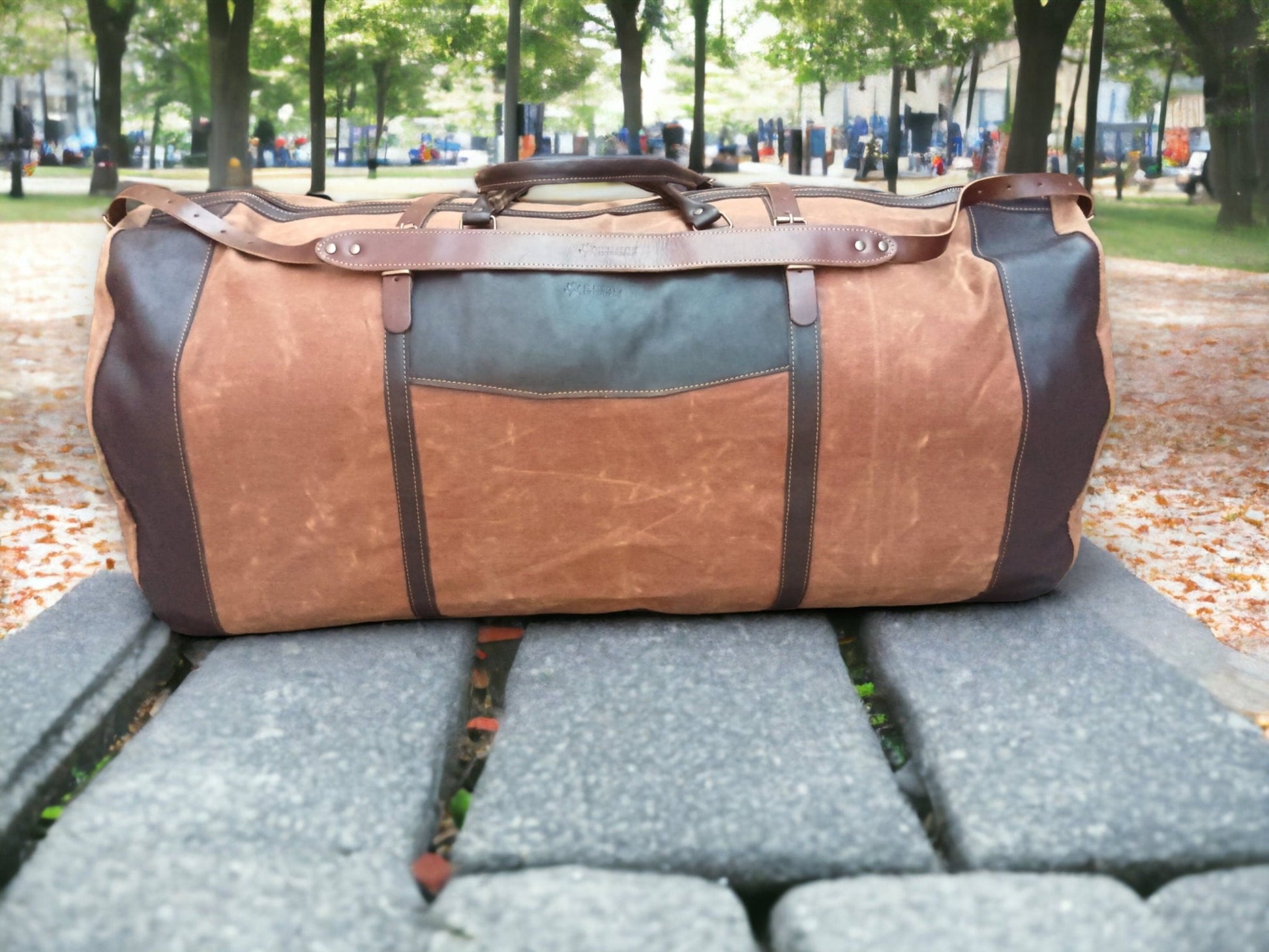 180 Liter | Duffle Bag |  Leather | Canvas | Travel Holdall | Luggage | Carry All Holdall |  Leather Luggage | Carry on Baggage, Suitcase  99percenthandmade   