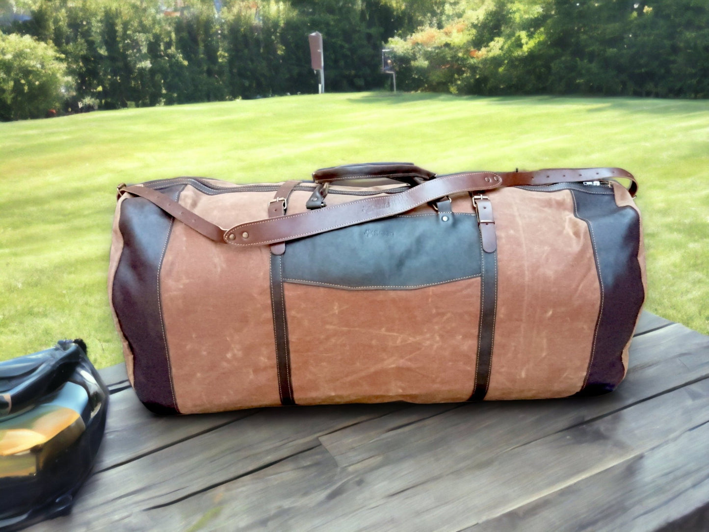 180 Liter | Duffle Bag |  Leather | Canvas | Travel Holdall | Luggage | Carry All Holdall |  Leather Luggage | Carry on Baggage, Suitcase  99percenthandmade   
