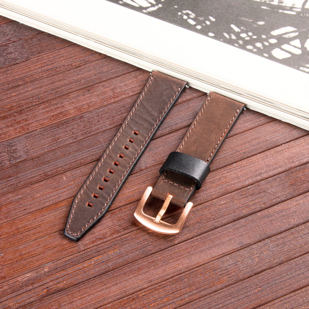 Brown Leather Samsung Watch Strap  99percenthandmade   