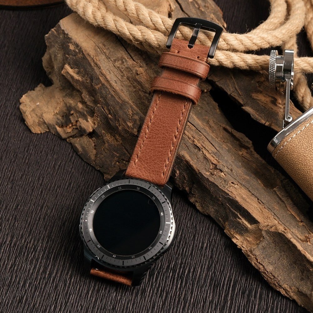 Brown Leather Samsung Watch Strap  99percenthandmade   