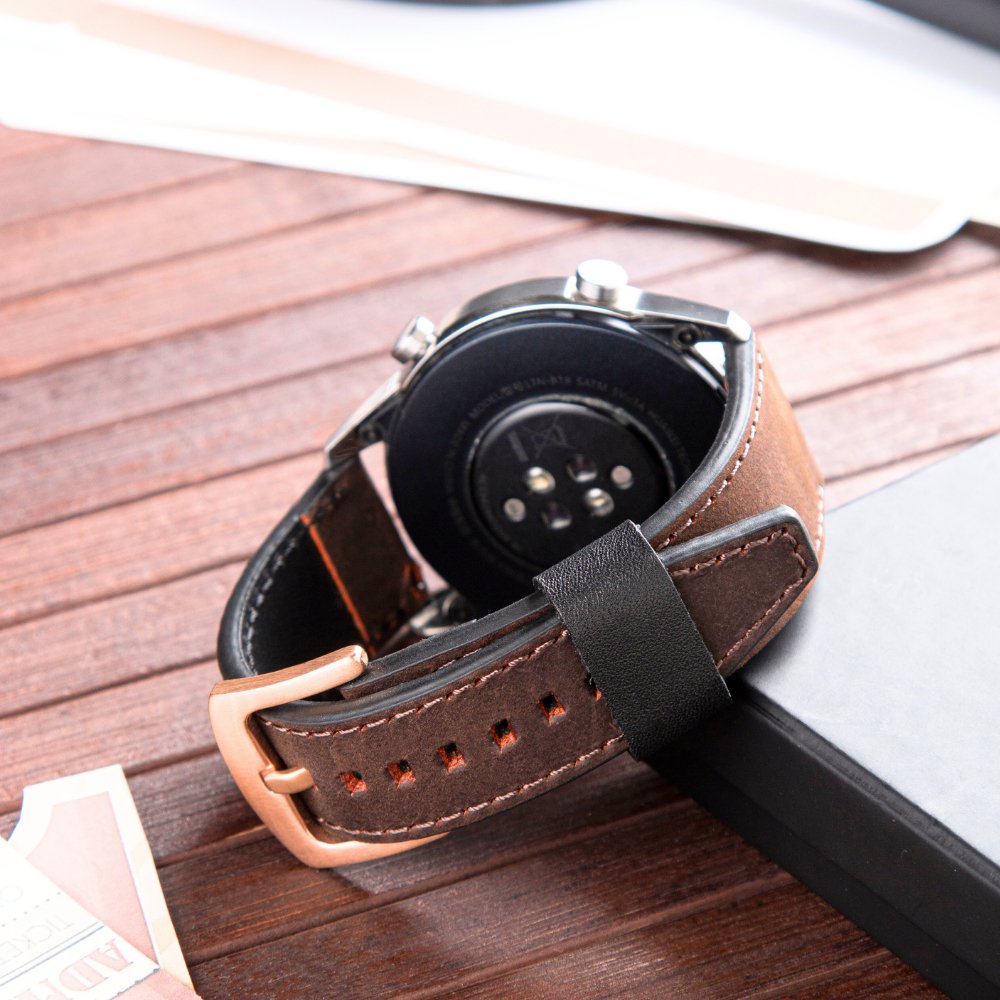 Brown Leather Samsung Watch Strap  99percenthandmade   