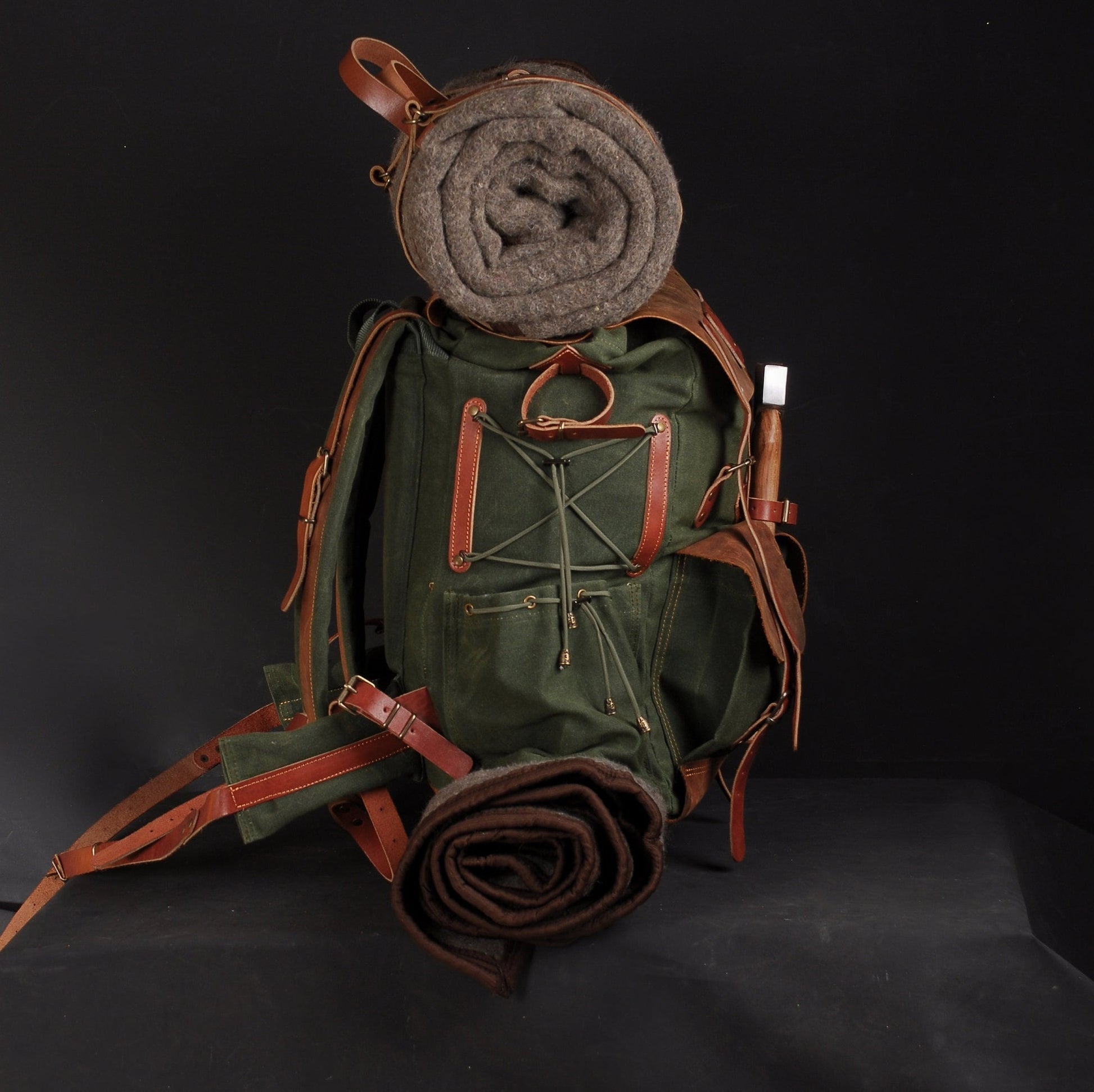 For stefan | 30L to 80L  | Brown | Bushcraft  | Camping  | Hiking | Rucksack | Backpack | Outdoor Backpack | Personalization bushcraft - camping - hiking backpack 99percenthandmade   