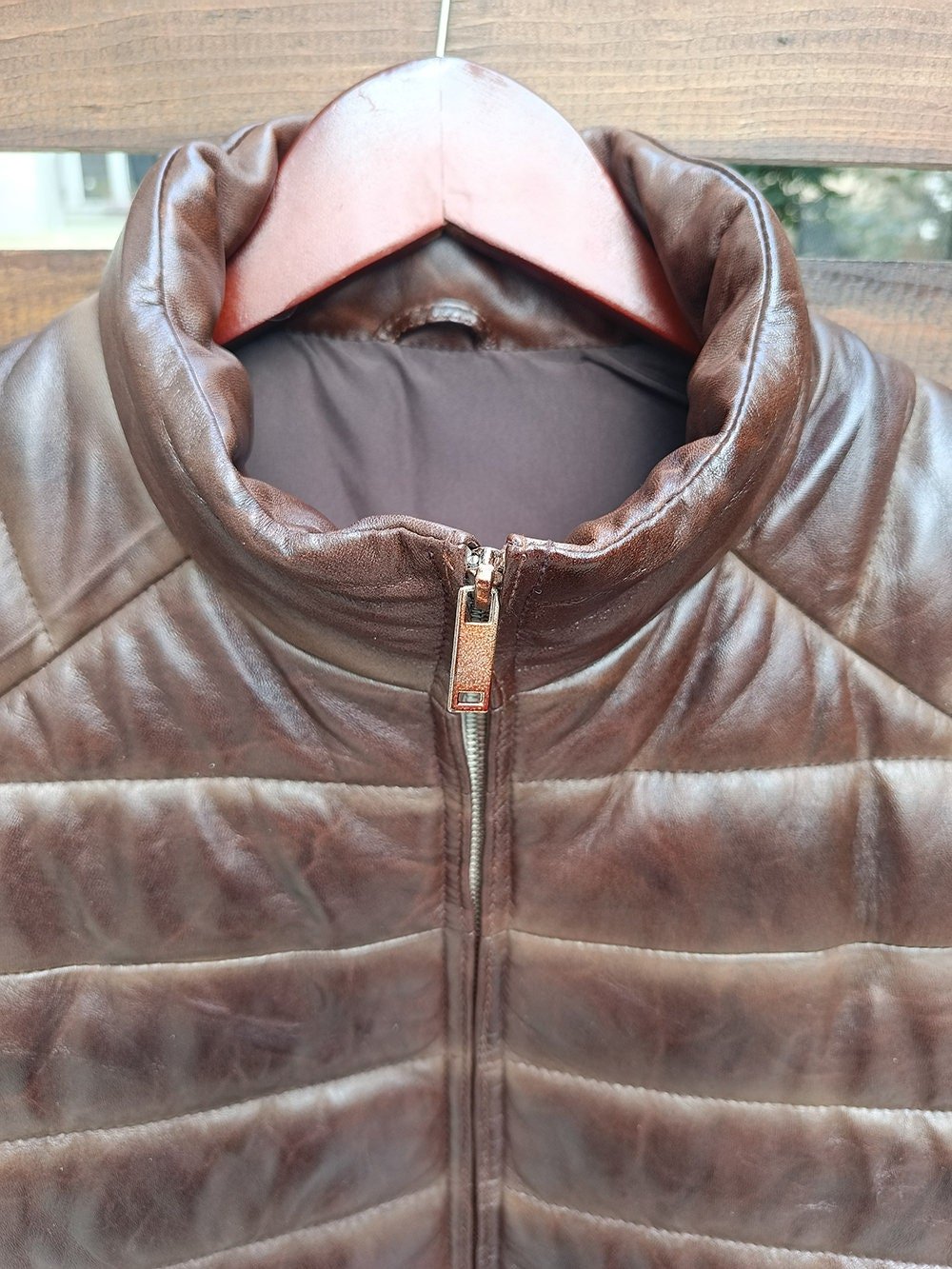 Handmade Leather Down Vest with 2 Color  Tailored to Your Size lambskin, Gifts For Men  99percenthandmade   