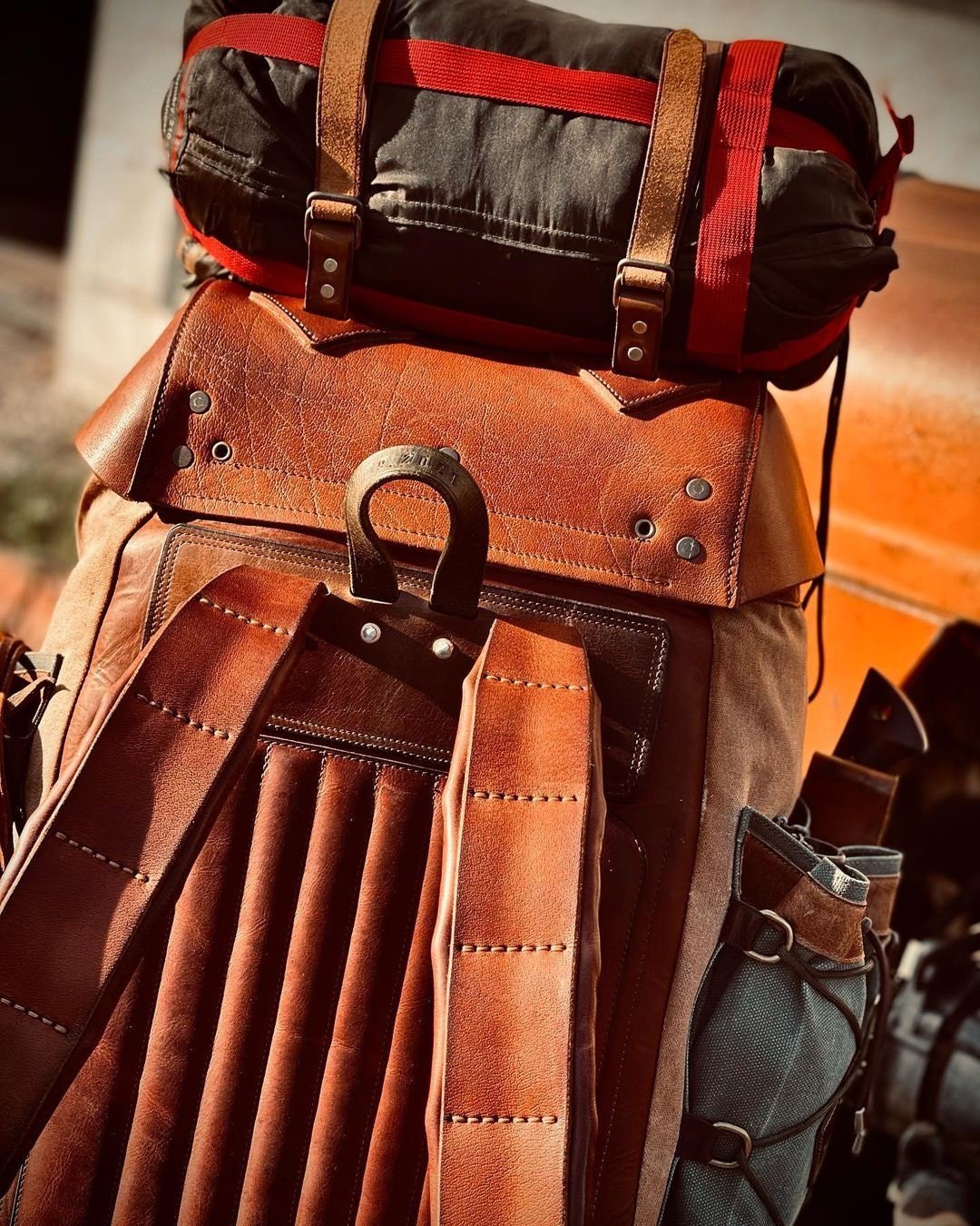 Online Artisanal Handmade Genuine Leather Patchwork Backpack