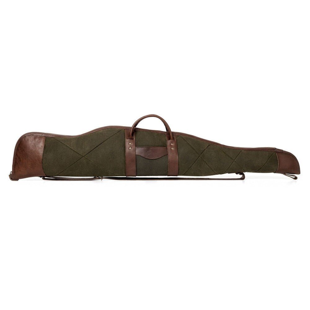 Green-Brown Colour | Shotgun Case | Shotgun Bag | Rifle Bag | Rifle Case | Wax Canvas | Hunting | Personalization 99percenthandmade