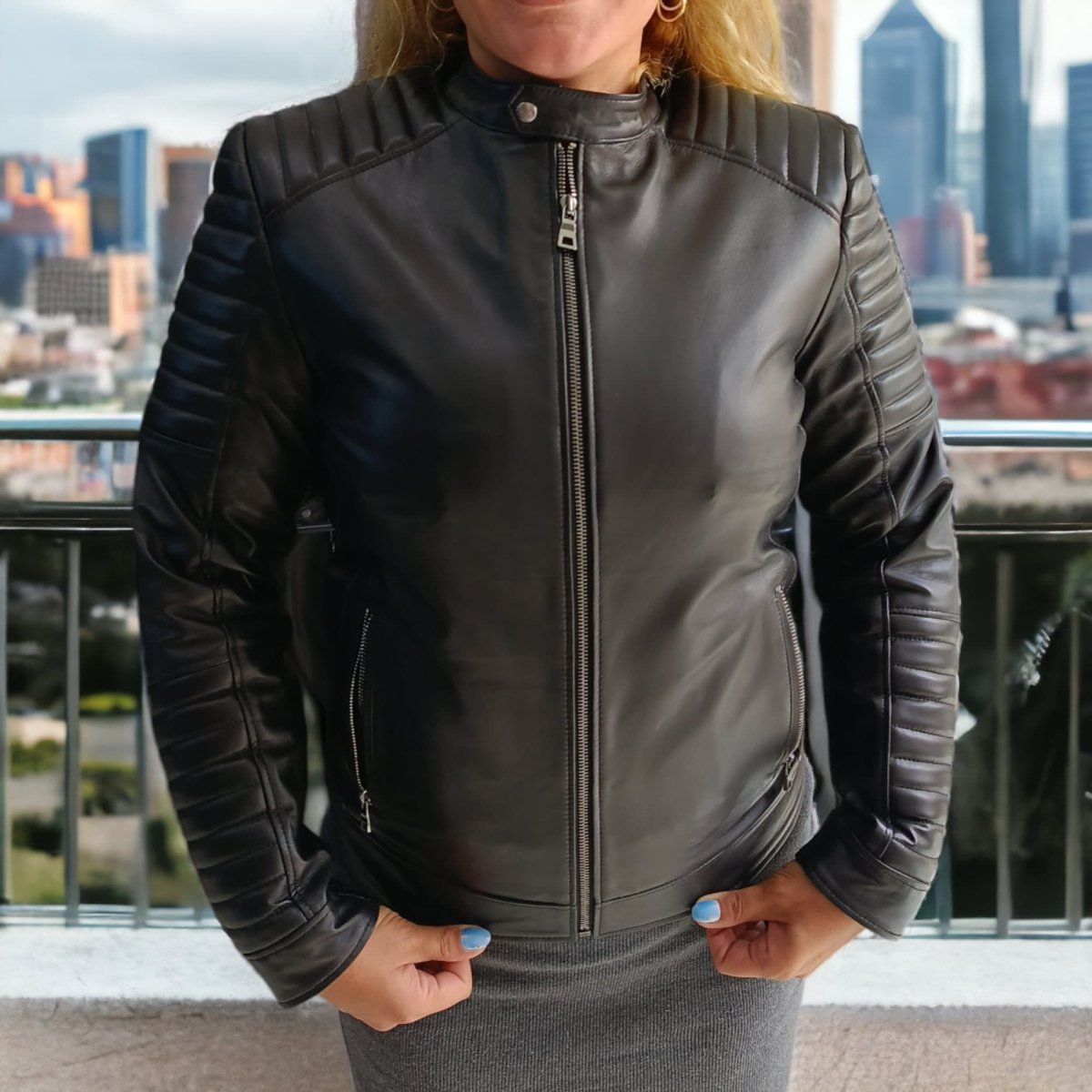 Bespoke Black Leather Jacket  99percenthandmade   