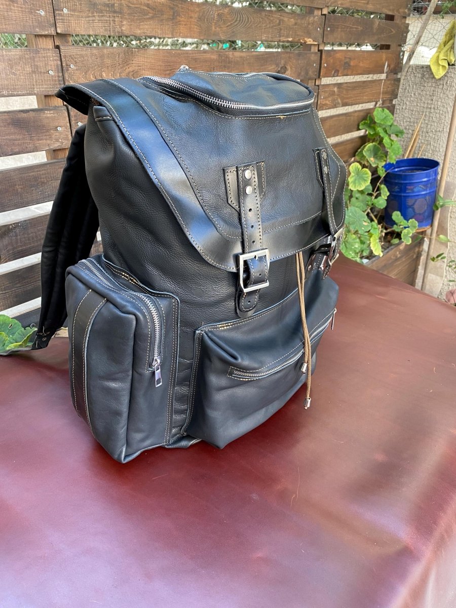 Limited | Luxury Minimalist Backpack With Easy Access | Daypack | Handmade Black Leather Backpack | Travel Backpack | Premium Backpack 99percenthandmade