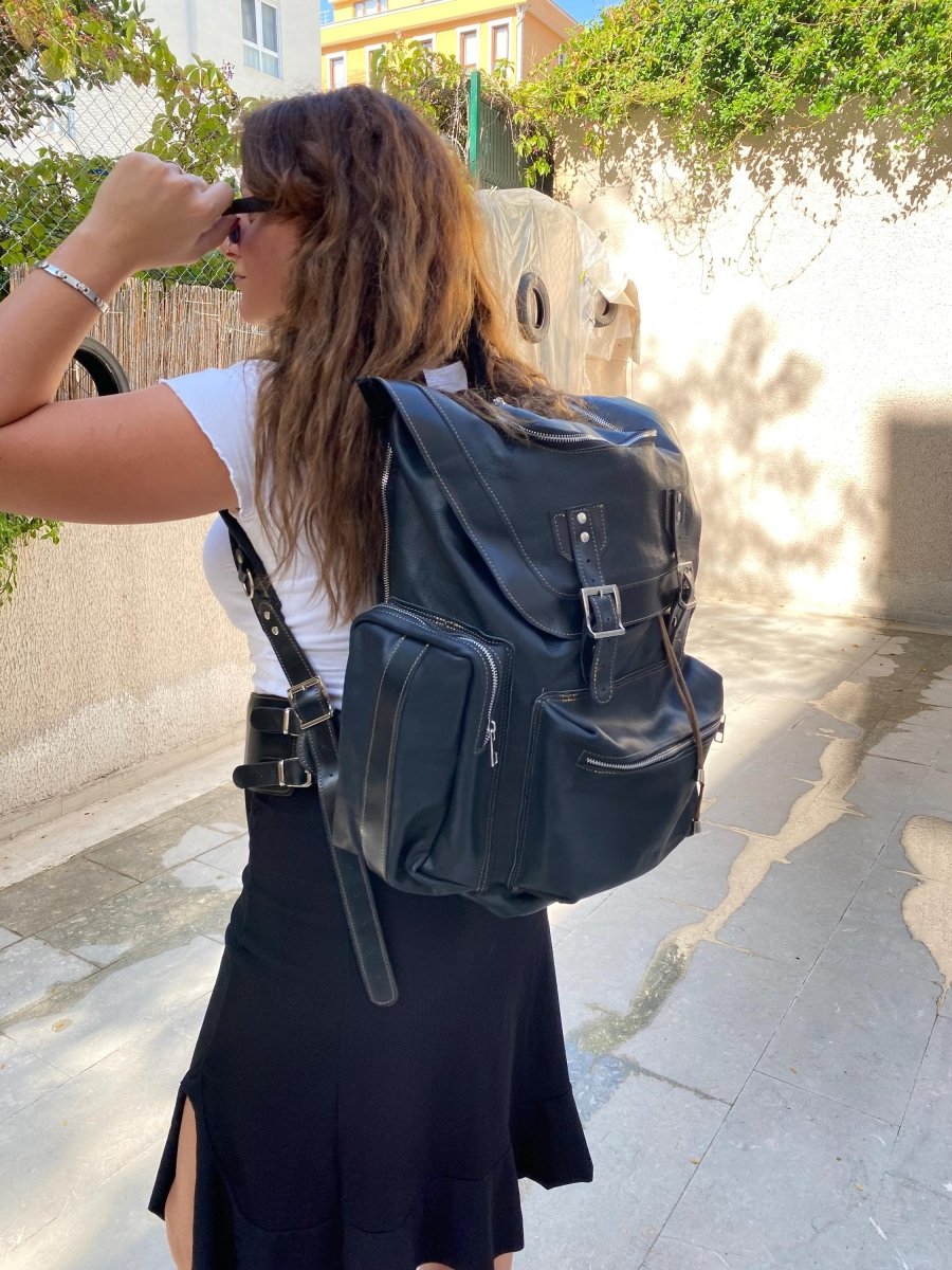 Limited | Luxury Minimalist Backpack With Easy Access | Daypack | Handmade Black Leather Backpack | Travel Backpack | Premium Backpack 99percenthandmade