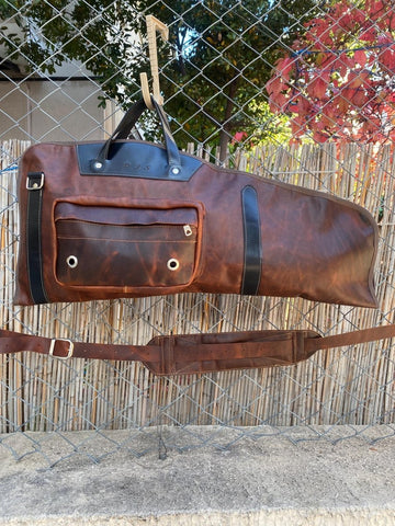 Handmade | Double Leather Breakdown Shotgun Case | Leather | Shotgun Bag | Hunting | Shotgun | Gun case | Personalization - 99percenthandmade - 99percenthandmade - All Leather - 40 - 