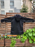 Black Anorak | Wool-Leather | You will be ready for adventure, Best Protection For Cold, Full Handmade 99percenthandmade