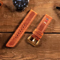 Light Brown Leather Samsung Watch Strap  99percenthandmade   