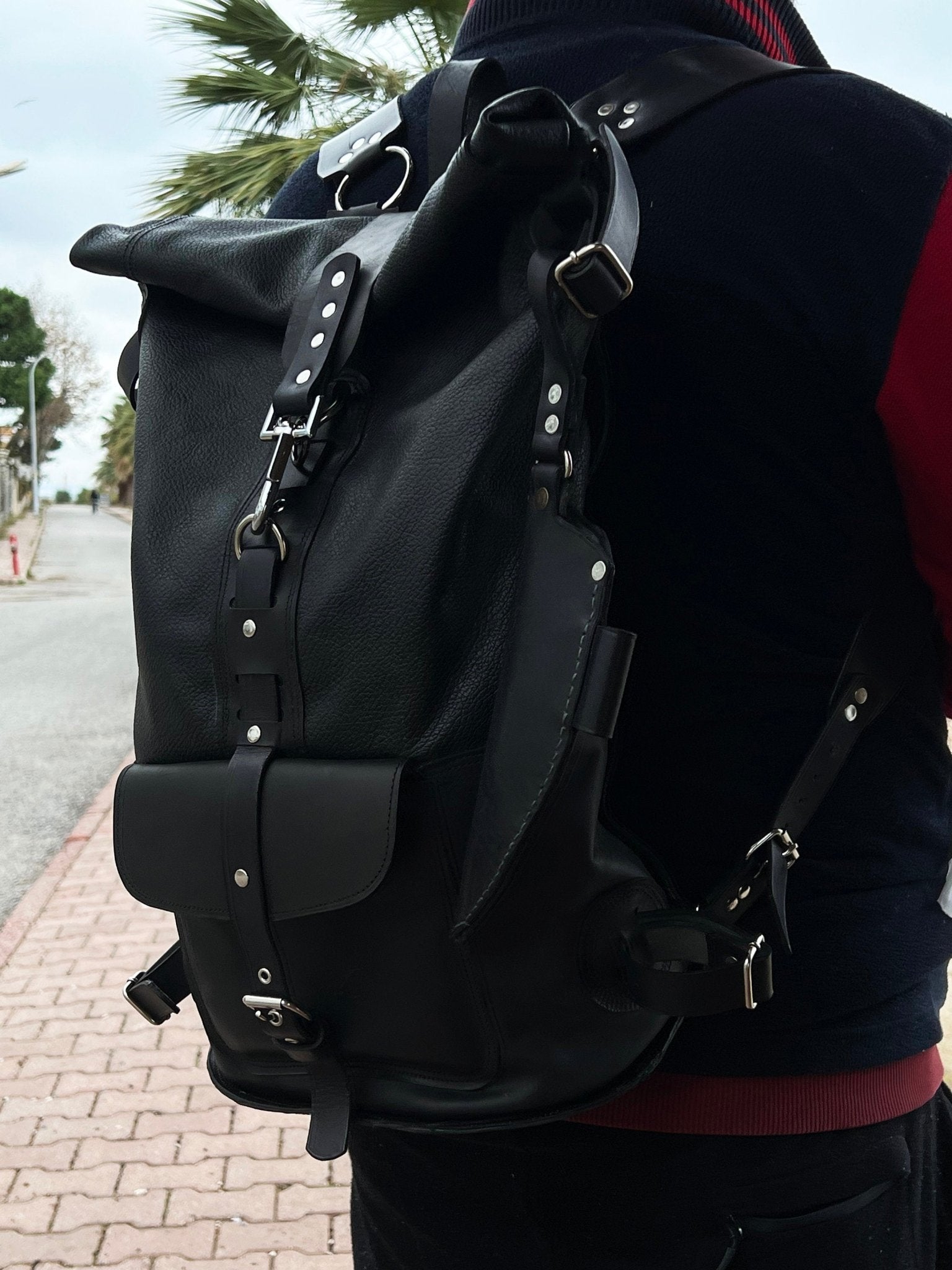 Limited | Handmade Rolltop Leather Backpack | Travel Backpack | Premium Backpack  | Laptop Backpack  99percenthandmade   