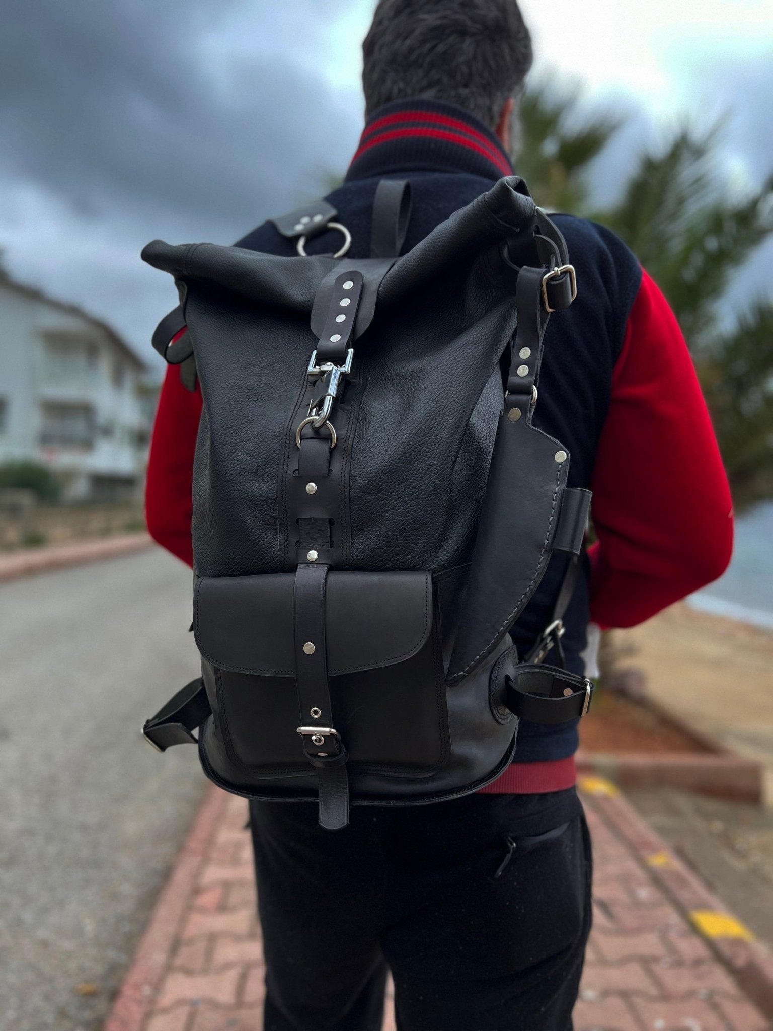 Limited | Handmade Rolltop Leather Backpack | Travel Backpack | Premium Backpack  | Laptop Backpack  99percenthandmade   