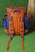 New | Handmade Waxed Canvas Backpack | 35L-45L | Leather Backpack | Daily Use | Bushcraft, Travel, Camping, Hunting, Fishing, Sports bag  99percenthandmade   