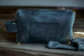 Personalized Leather Dopp Kit for Men and Women  99percenthandmade Blue  