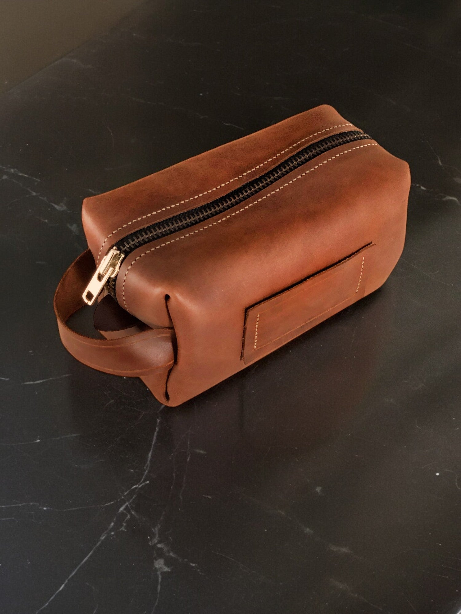 Personalized Leather Dopp Kit for Men and Women  99percenthandmade   