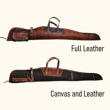 40 inch to 60 inch | Handmade | Leather Rifle Bag | Canvas Rifle Bag | Waxed Canvas  | Leather | Rifle Bag | Hunting | Rifle | Gun case  | Personalization  99percenthandmade   