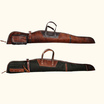 40 inch to 60 inch | Handmade | Leather Rifle Bag | Canvas Rifle Bag | Waxed Canvas  | Leather | Rifle Bag | Hunting | Rifle | Gun case  | Personalization Rifle - Shotgun bag 99percenthandmade   