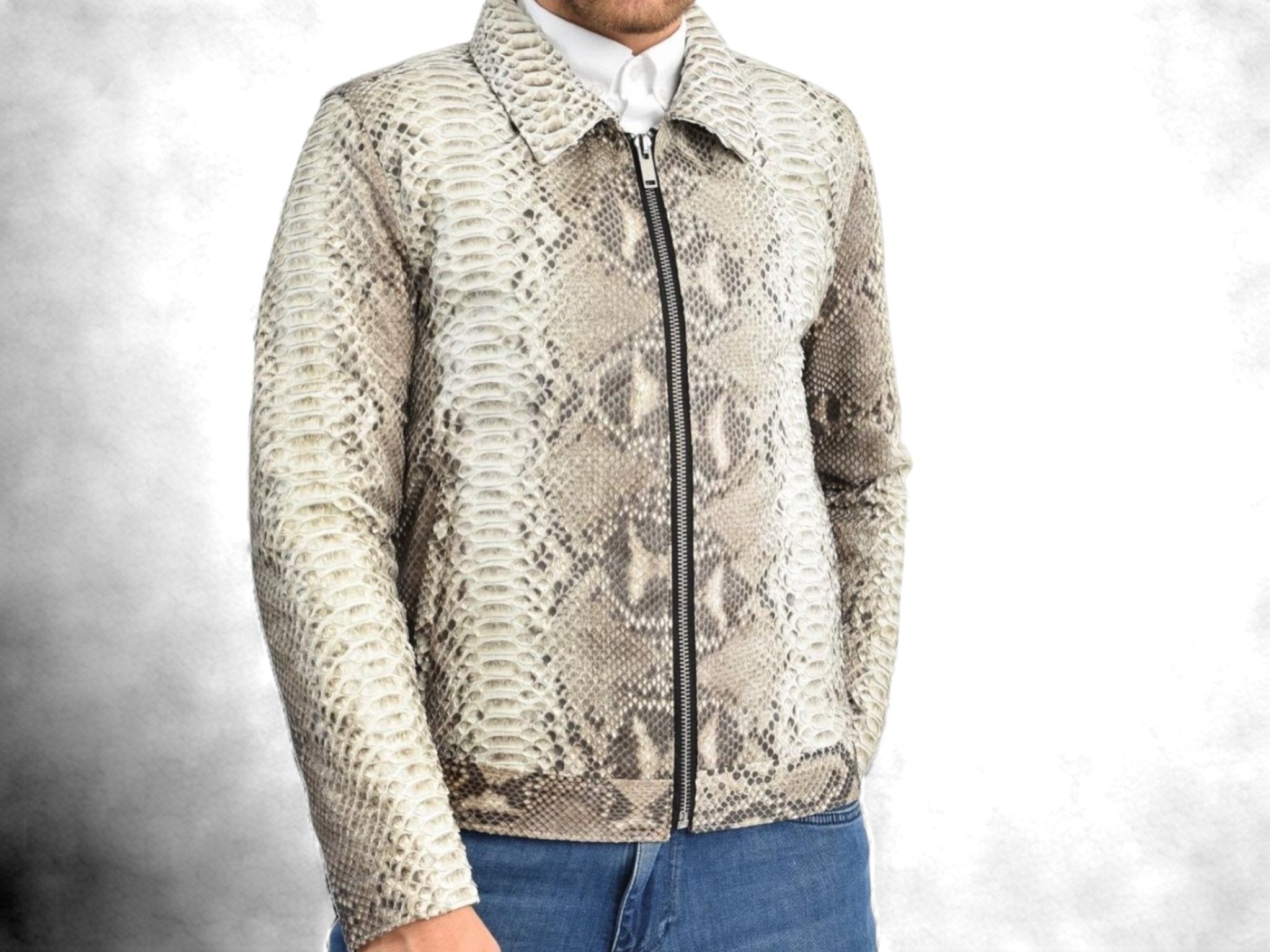 SNAKE SKIN LEATHER JACKET FOR SALE Available in 4 Colors , High Quality  Leather Free Shipping World… | Chaqueta de cuero hombre, Ropa de hombre,  Ropa de moda hombre