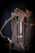 Bushcraft Handmade Wax Canvas Backpack | Leather Backpack | Travel | Camping | Fishing  | Hunting | Bushcraft | 50Liters | Personalization  99percenthandmade   