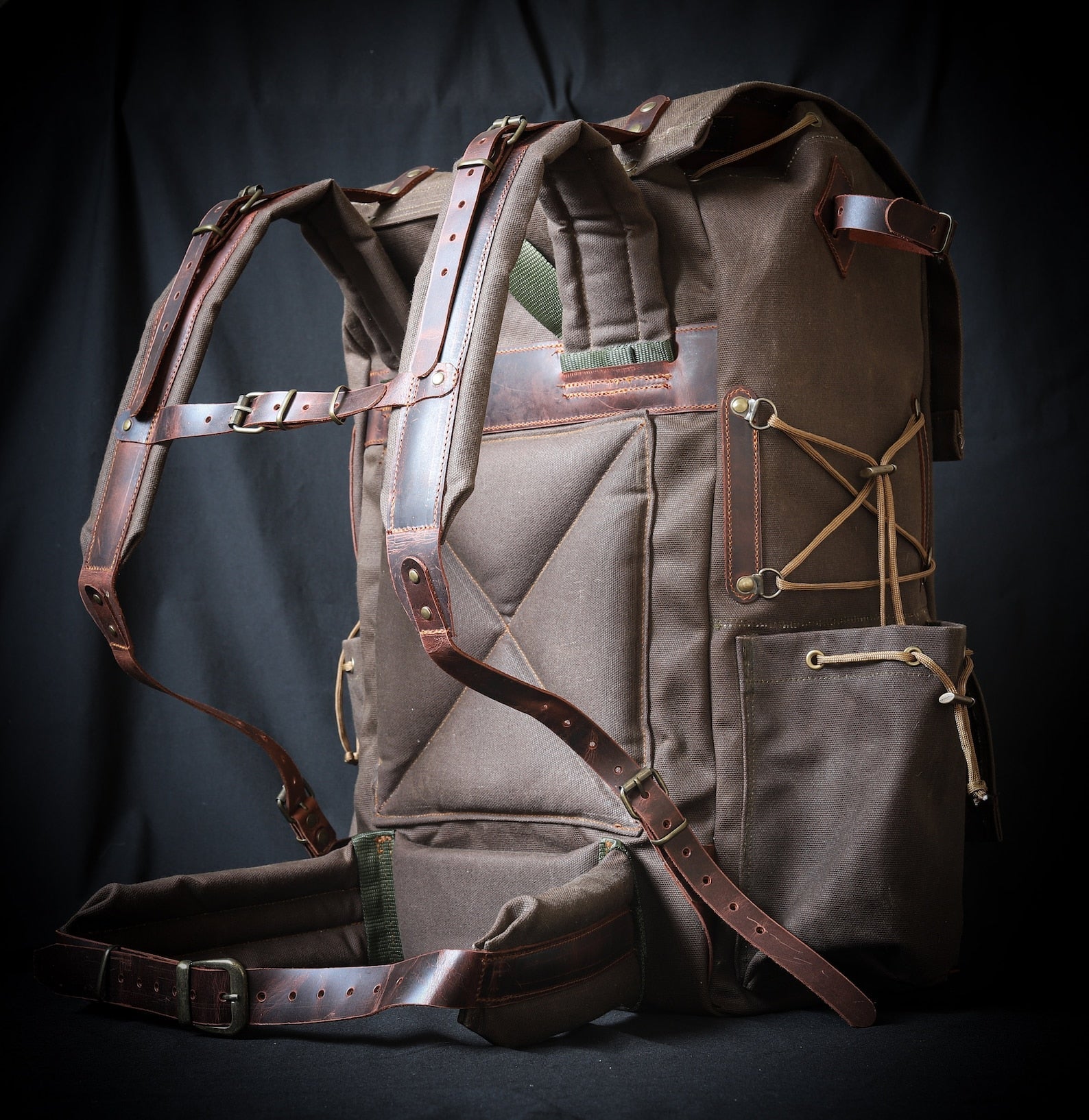 Buscraft Backpack. Camping Bag. Colours:Brown, Green, Black –  99percenthandmade