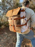 Goat Fur | Camping Backpack | Bushcraft Backpack | Bushcraft | Camping | Outdoor | Hiking | Handmade Backpack l  | 30,40,50 Litres option  99percenthandmade   