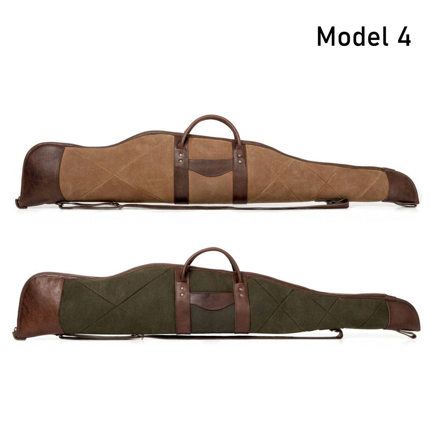 Handmade 9 Model | Leather Rifle Bag | Canvas Rifle Bag | Waxed Canvas | Leather | Rifle Bag | Hunting | Rifle | Gun case  | Personalization  99percenthandmade 40 Model 4 Green 