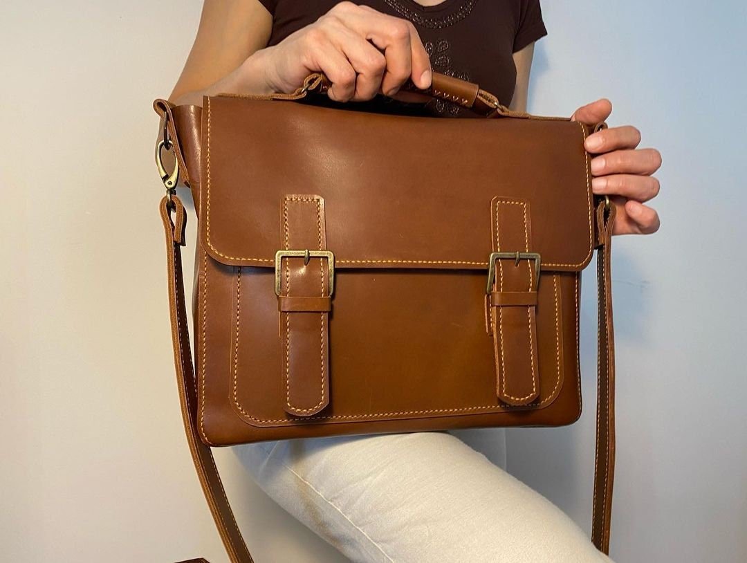 Complete your office outfit with a messenger bag for men