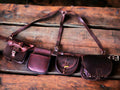 Handmade | Hunting Bag | Cartridge Bag | Suspenders Kit With Personalization | Panier Bag | Load Carrying Bag | Knife sheath  99percenthandmade XS - 75 Brown 