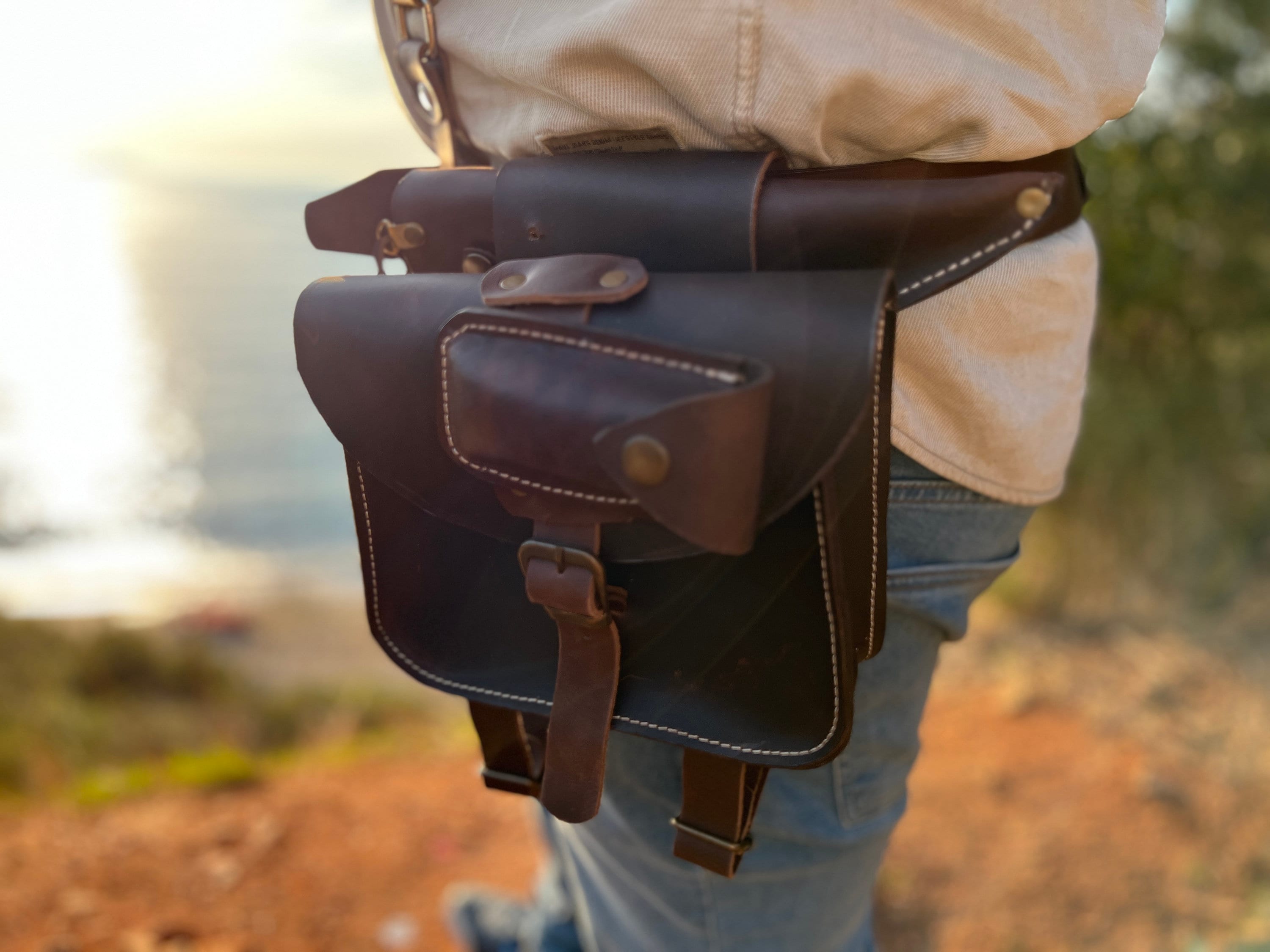 Leather belt outlet kits