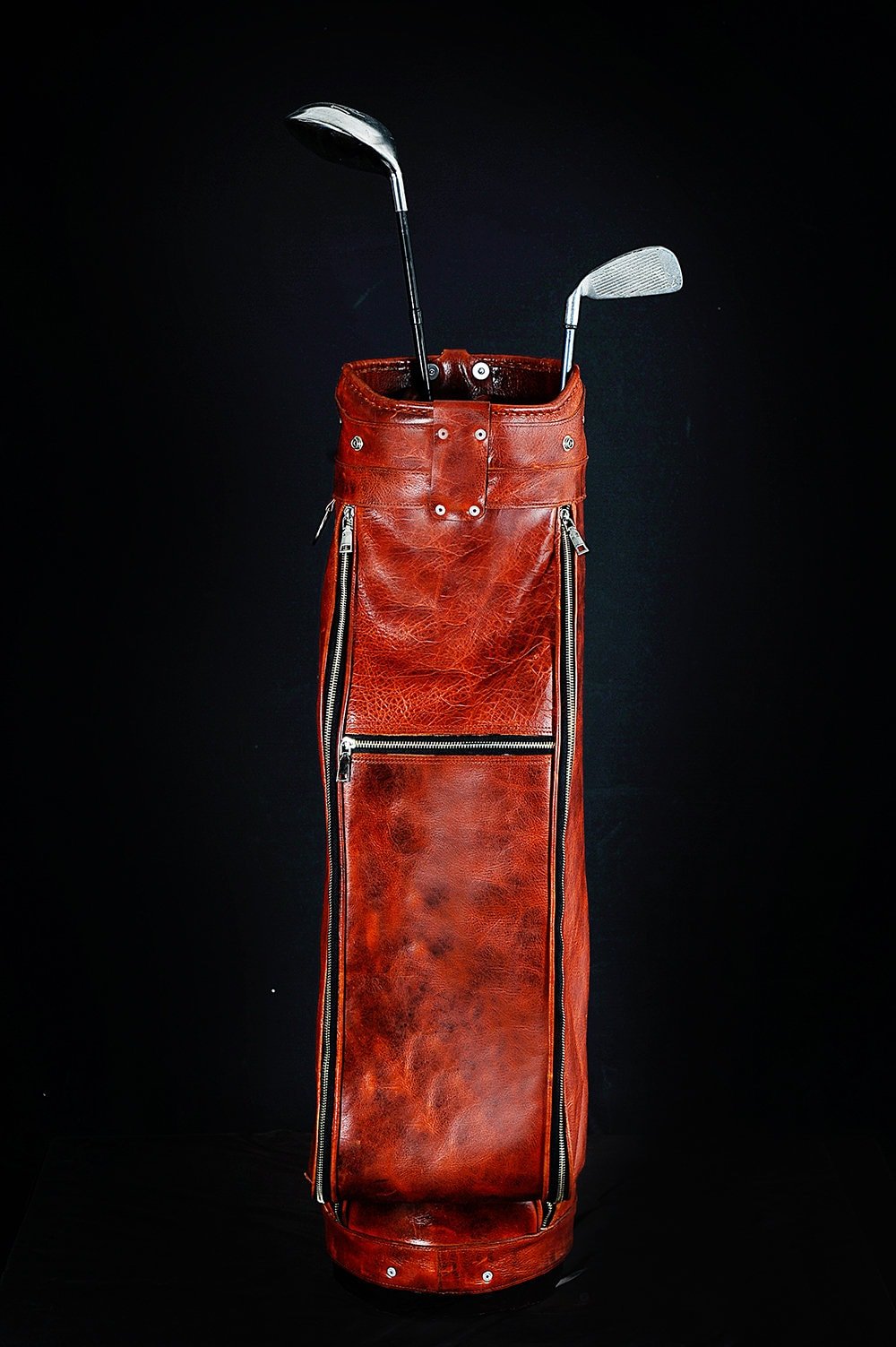 Vintage factory Genuine Leather Golf Bag