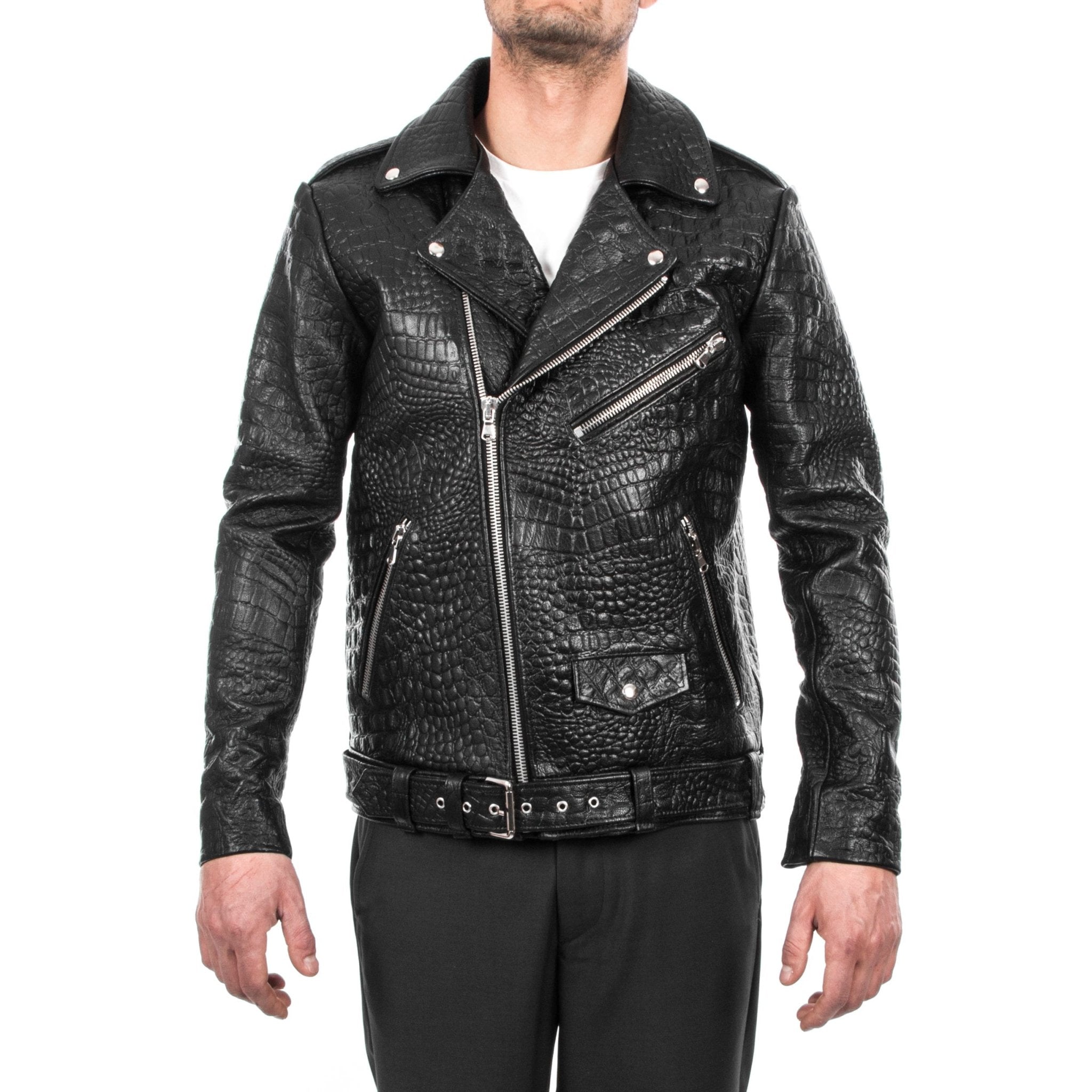 Biker jacket slim on sale fit