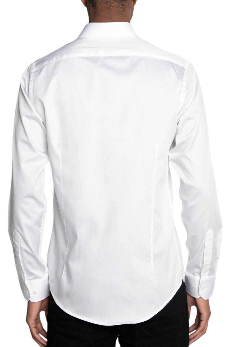 Slim Fit Long Sleeve Premium Cotton White Shirt 99percenthandmade   