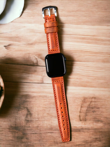 Tan Leather Apple Watch Extra Strap  99percenthandmade   